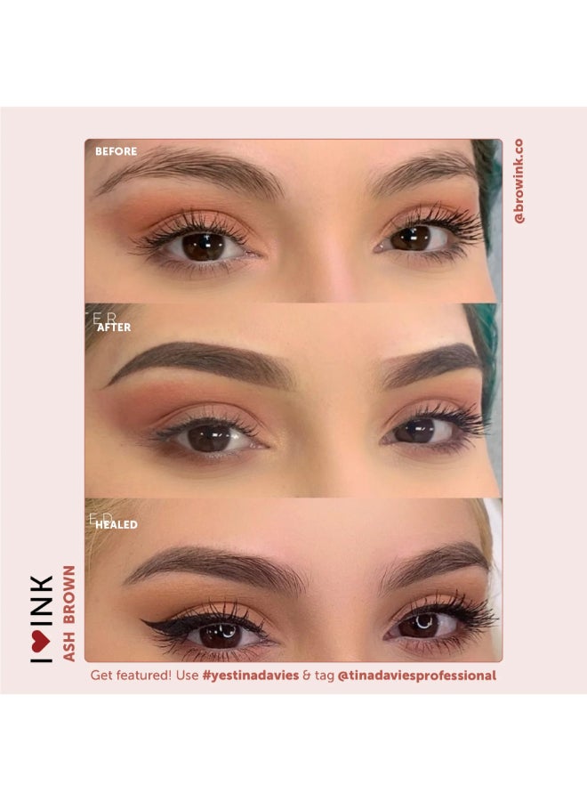 Tina Davies Ink Brow Pigments Ash Brown  Unleash Your Creativity With High-Quality, Bold Pigments For Stunning Brows 15Ml