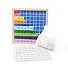 MERRYHEART Wooden Math Learning Board Toy Montessori 1100 Consecutive Numbers Wooden Hundred Digital Board Educational Game for Kids with Storage Bag - Image 3