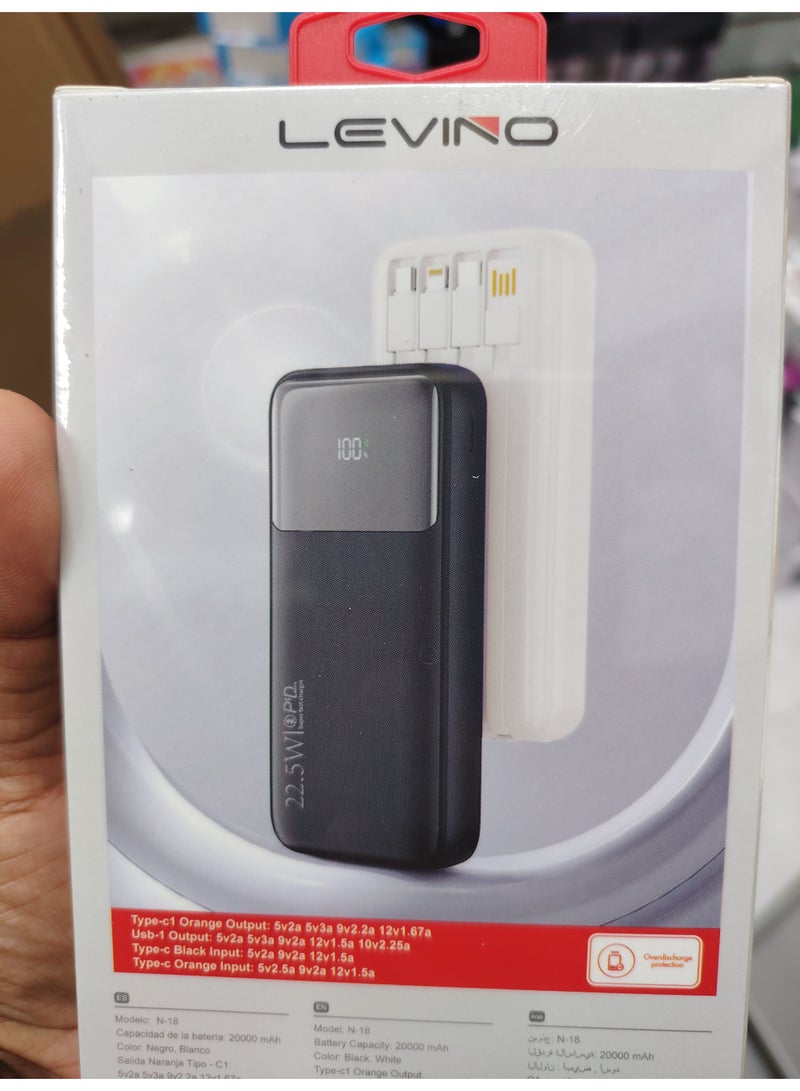 Levino N18 20000mah white - Image 3