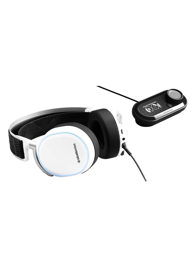steelseries - Arctis Pro + GameDAC Wired Gaming Headset - Certified Hi-Res Audio - Dedicated DAC and Amp - for PS5/PS4 and PC - White - Image 1