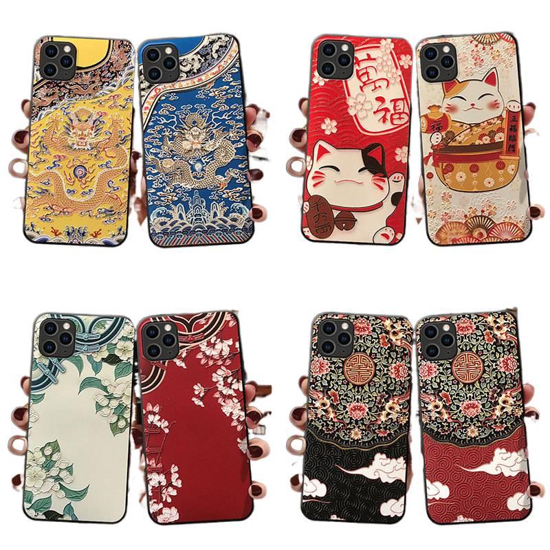 غطاء واقي | ملمس غير لامع | نقش بارز | مقاوم للصدمات لـ iPhone 12 - Image 3