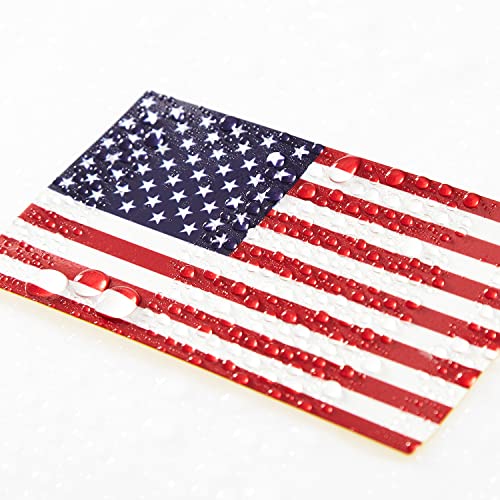 CANTENDO 5Pcs U.S.A Flag Decal Sticker - American Flags Reflective Vinyl Car Stickers - for Car Window Bumper Waterproof Sticker (2.5 x 4.5 Inch) - Image 3