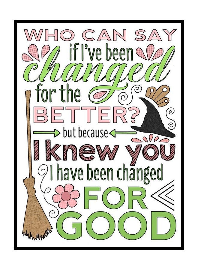 Coloring Broadway Wicked"Defying Gravity" Sticker Collection - Set of 4 Stickers Inspired by Wicked, die-Cut, Bubble Free Vinyl. (3" x 3" - Set of 4) - Image 4