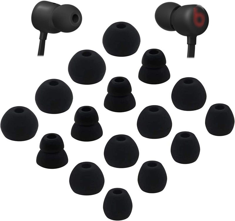 ALXCD Ear Tips Replacement for Beats Flex Wireless Earphones, S/M/L/D 4 Sizes 8 Pairs Soft Silicone Eargel Earbuds Tips, Fit for Beats Flex, 8 Pairs (Black) - Image 5