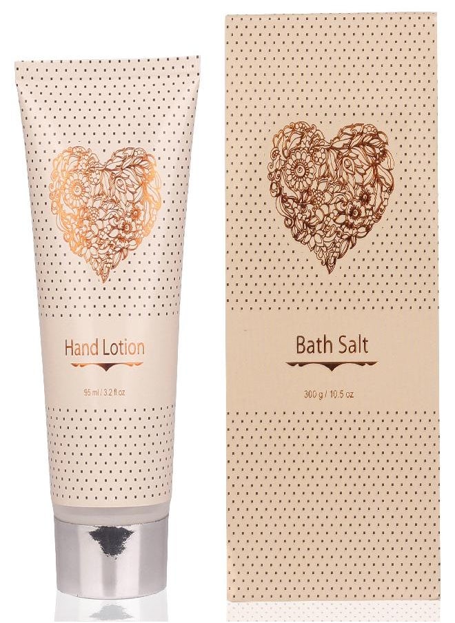 Lovestee Spa Gift Basket - Bath and Body Set with Vanilla Fragrance by Lovestee - Bath Gift Basket Includes Shower Gel, Body Lotion, Hand Lotion, Bath Salt, Eva Sponge and a Bath Puff  - Image 2
