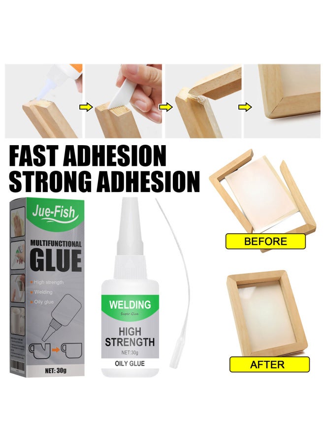 JUE FISH Multifunctional Glue Transparent Quick-drying Glue Wood Ceramic Universal Waterproof And Wear-resistant Multifunctional Glue - Image 2