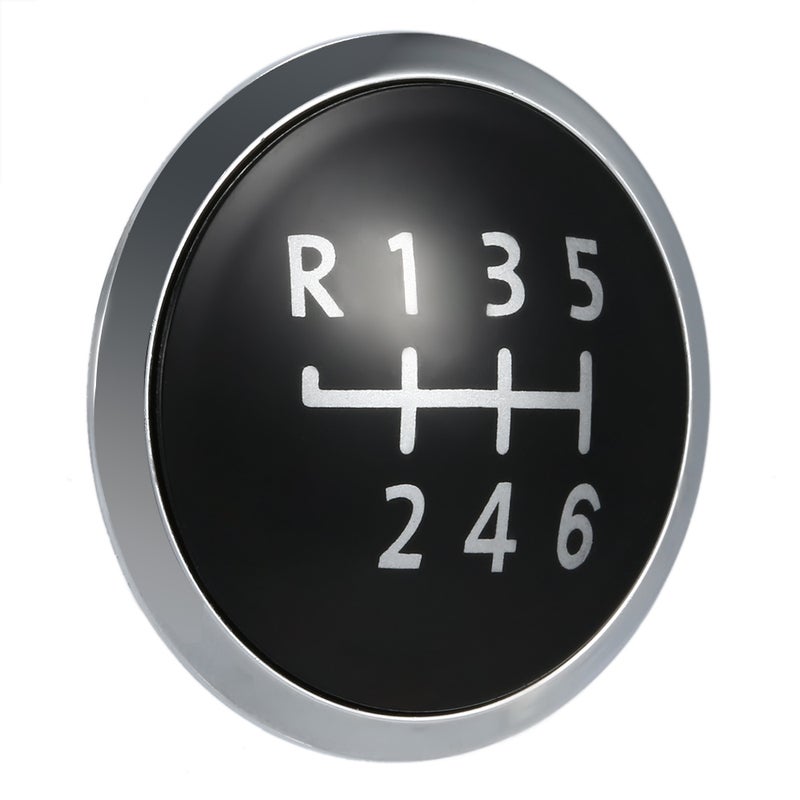 6 Speed Gear Knob Badge Emblem Cap Knob Cover Replacement for VW T5 Transporter 2003-2010 - Image 3
