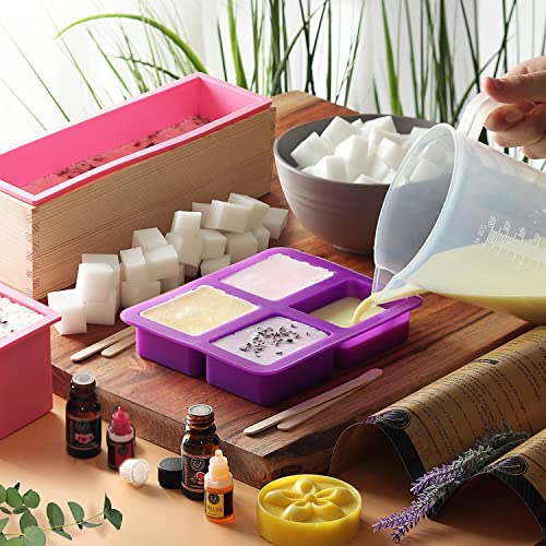 CraftZee Large Deluxe Soap Making Kit - All-in-One Soap Making Supplies with Soap Base, Soap Cutter Box, Silicone Loaf Molds, Fragrances & More - Homemade Melt & Pour DIY Craft Kits - Image 5