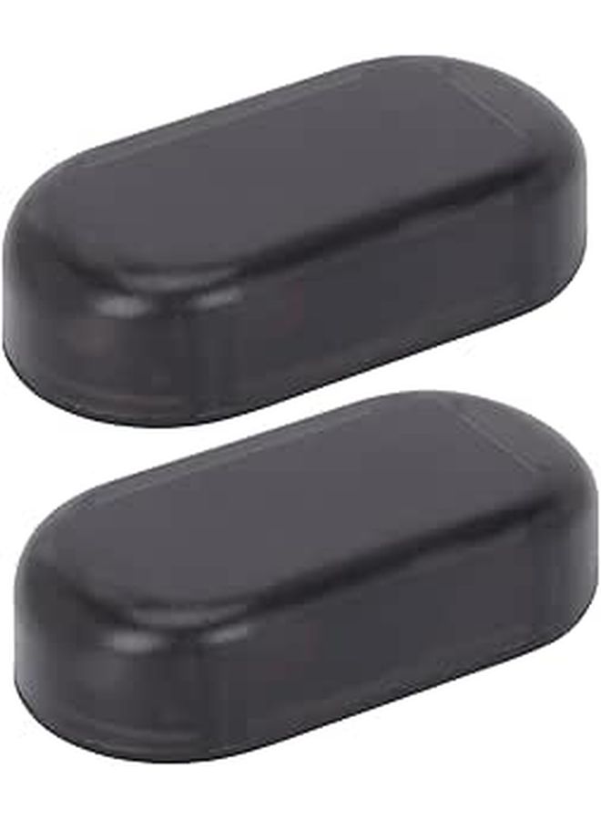 2 Pcs Solar Car Theft Alarm Light Black Flashing LED for Nighttime Security - Image 1