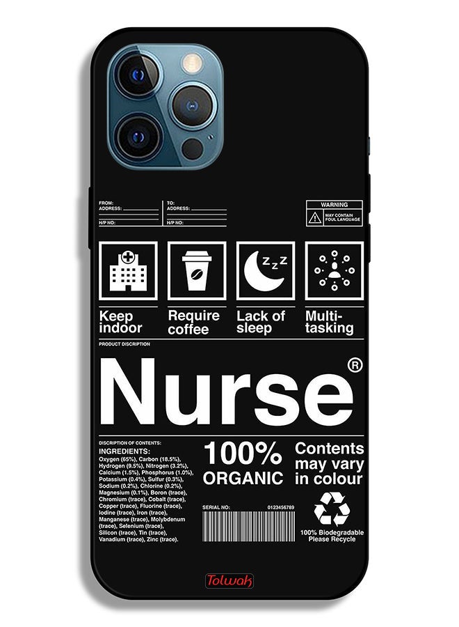 Tolwak Apple iPhone 12 Pro Max Protective Case Nurse Sticker - Image 2