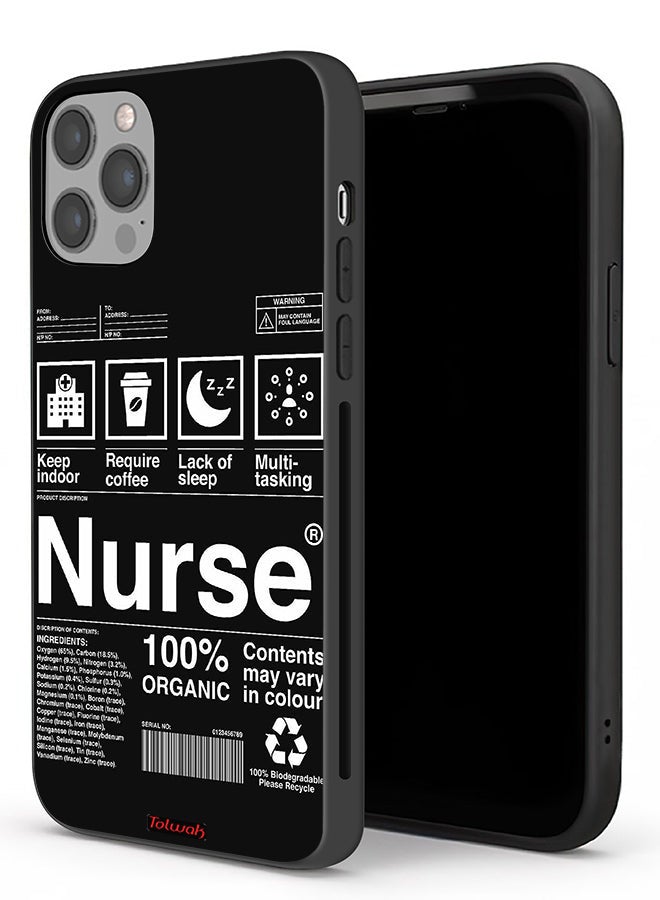 Tolwak Apple iPhone 12 Pro Max Protective Case Nurse Sticker - Image 1