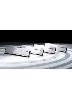 RIPJAWS مجموعة ذاكرة سطح المكتب ثنائية القناة DDR5 Ripjaws M5 RGB سعة 32 جيجابايت (2x16 جيجابايت) من G.Skill، سرعة ذاكرة 6400 MT/s، زمن انتقال CL 36 CAS، Intel XMP 3.0، 1.35 فولت، 288 دبوس، أبيض | F5-6400J3648F16GX2-RM5RW  - Image 5
