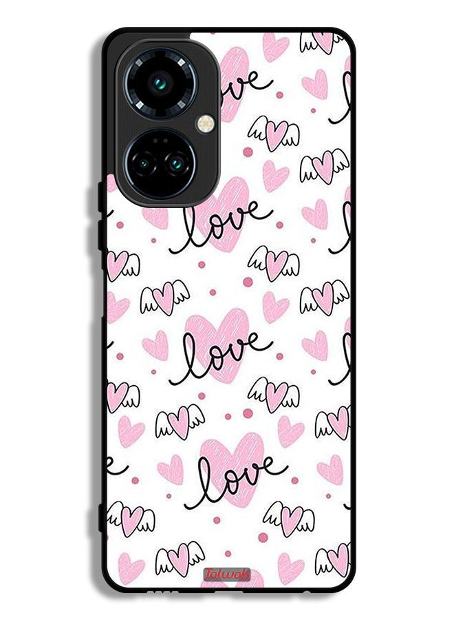 Tolwak Tecno Camon 19 Protective Case Cover Love And Heart Art Pattern - Image 1