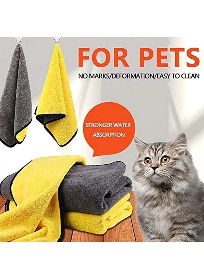 KUTKUT Microfiber Towel for Puppies Kittens Dog & Cats, Super Absorbent Quick-Drying Soft Lint Free Small Bath Towel for Pets (Pack of 1, 30 * 30cm) - Image 5