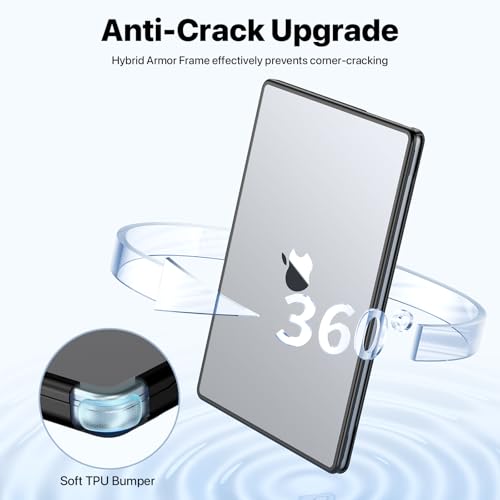 Soonjet Anti-Crack for MacBook Pro 14 inch Case 2025 2024-2021 M5 M4 M3 M2 M1 Pro/Max [Corner Protection] [Soft TPU Bumper] Anti-Fingerprint Matte Cover Hard Shell Case Laptop - Frosted Clear - Image 2