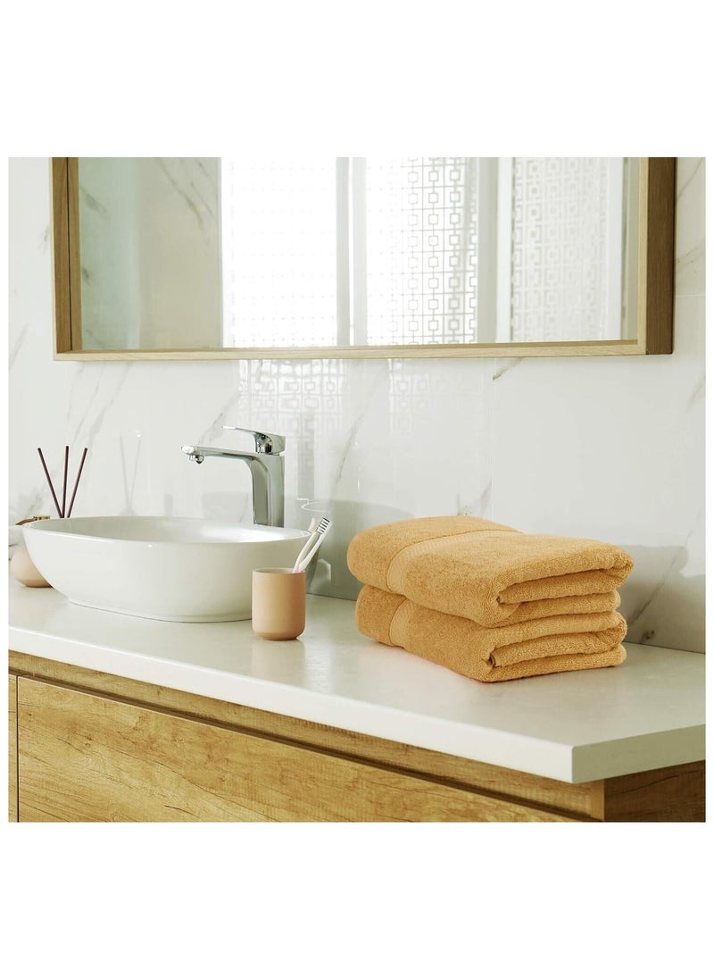 Comfy - Comfy 8 Piece Highly Absorbent 600Gsm Hotel Quality Combed Cotton Cream Towel Set - Image 1