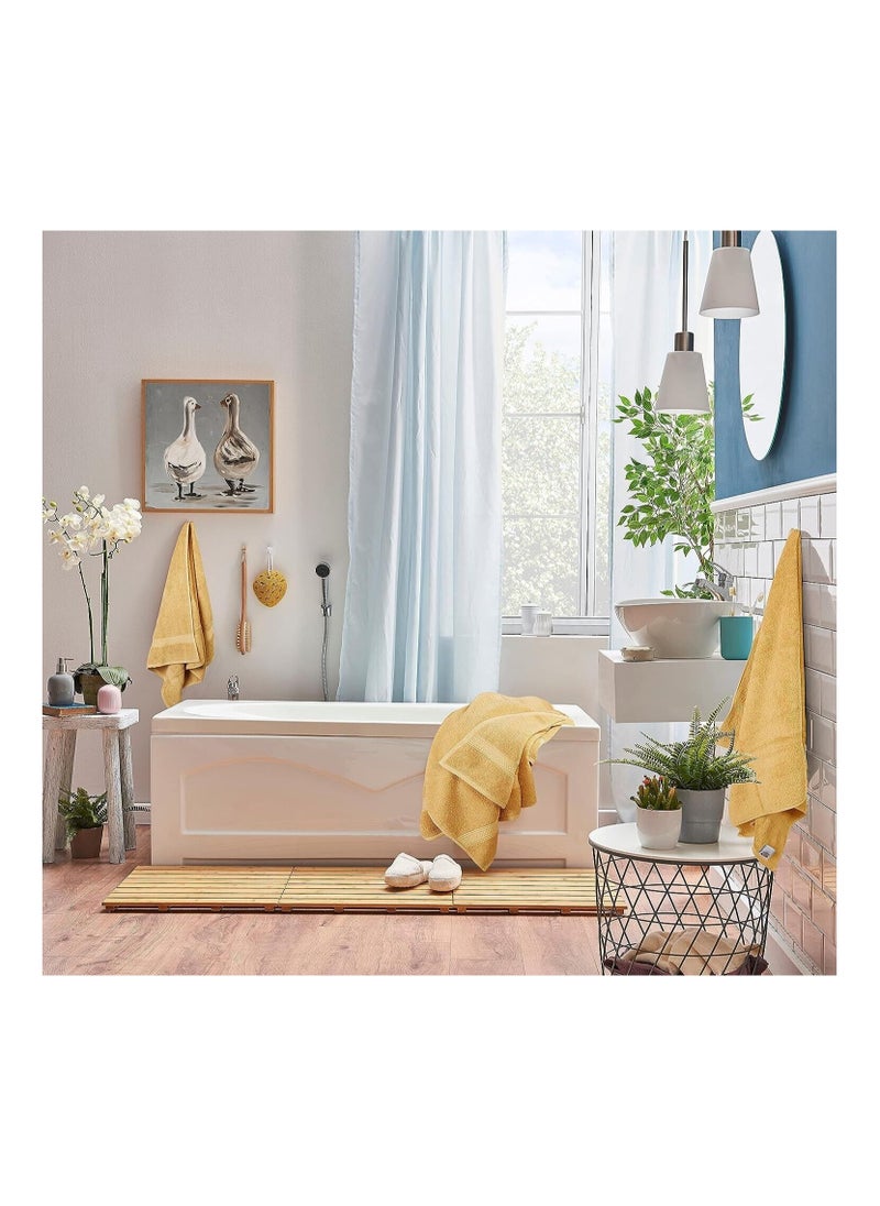 Comfy - Comfy 8 Piece Highly Absorbent 600Gsm Hotel Quality Combed Cotton Cream Towel Set - Image 1