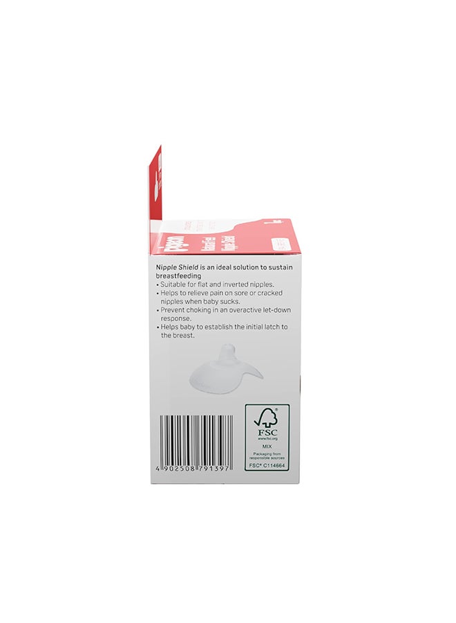 Pigeon Natural Feel Silicone Nipple Shield/Nipple Protector Size 2,with Case,Ultra Soft,Unique Unique Butterfly Shape,13-16 mm Nipple Diametre - Image 3