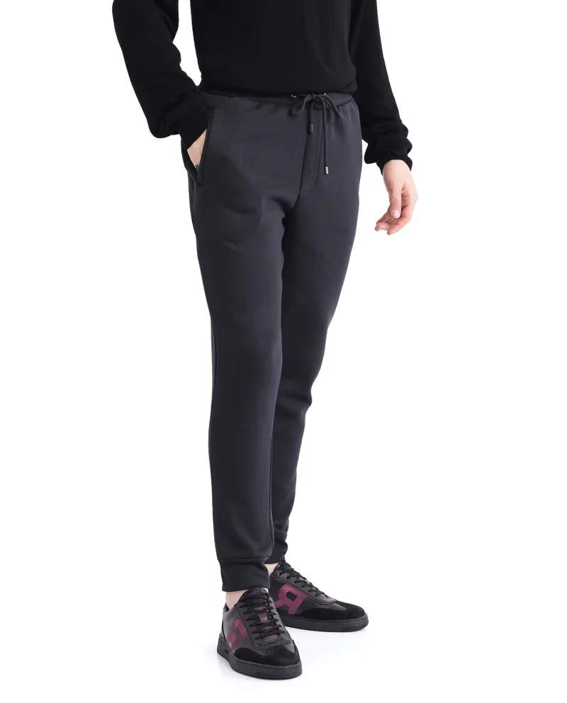 Rare Rabbit Men's Drawstring Closure Heavy Weight Solid Track Pant