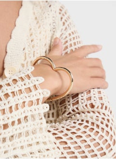 Ginger Quirky Heart Bangle  - Image 4