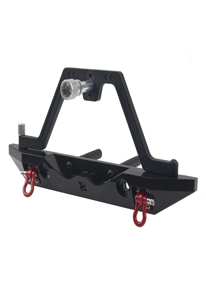 Vgoohobby Aluminum Rear Bumper with Spare Tire Carrier & Tow Hook Compatible with Axial SCX10 Jeep SCX10 II 90046 90047 TRX-4 TRX4 1/10 RC Crawler Car - Image 3