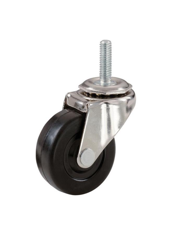ACE Thread Stem Type Swivel Caster Silver and Black 2 x 3/8inch 12-20210030-25100A