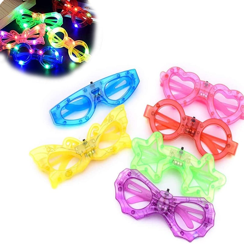 ROYALS منتجات حفلات رويال، متعددة الألوان، (نظارات LED وامضة (عبوة من 12)) - Image 1