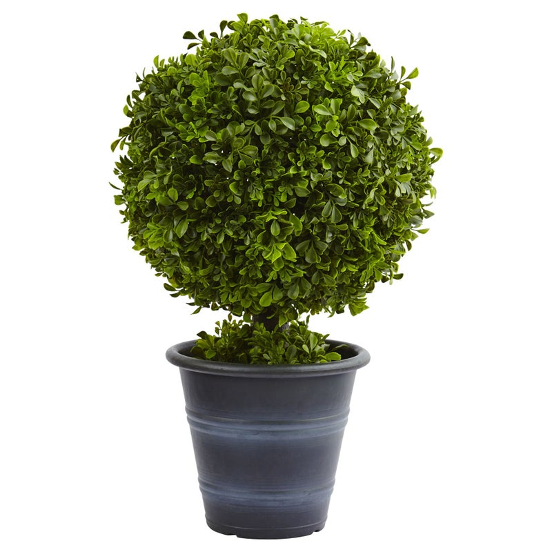 Nearly Natural 23in. Boxwood Ball Topiary - Image 1
