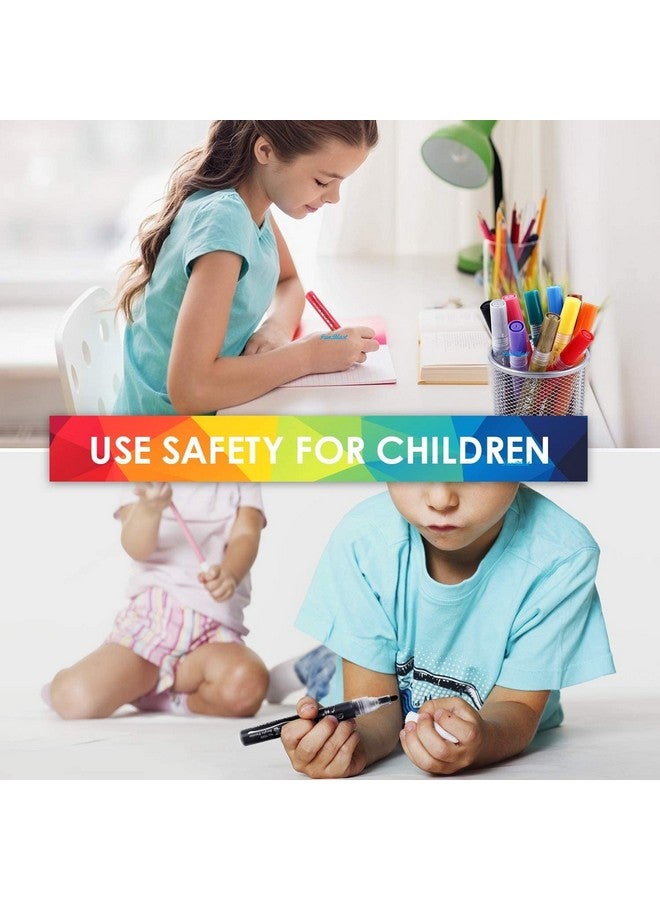 FunBlast Acrylic Marker Colors Set,Diy Color Markers,Acrylic Paint Bold Point Marker Pens,Set Of 24 Colors Markers Water Based Paint Pen ,Multicolor - Image 4