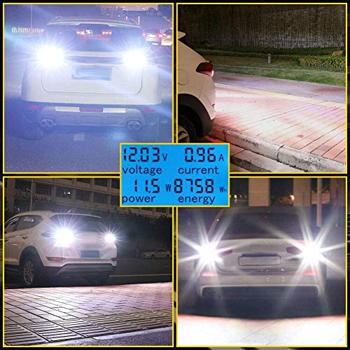 Automaze 12V 7443 7440 T20 Dual Connection/Pin/Buoyant Canbus Error Free 15 Watts 144 LED/SMD For Brake, Reverse Tail Light Bulbs (White) - Image 3