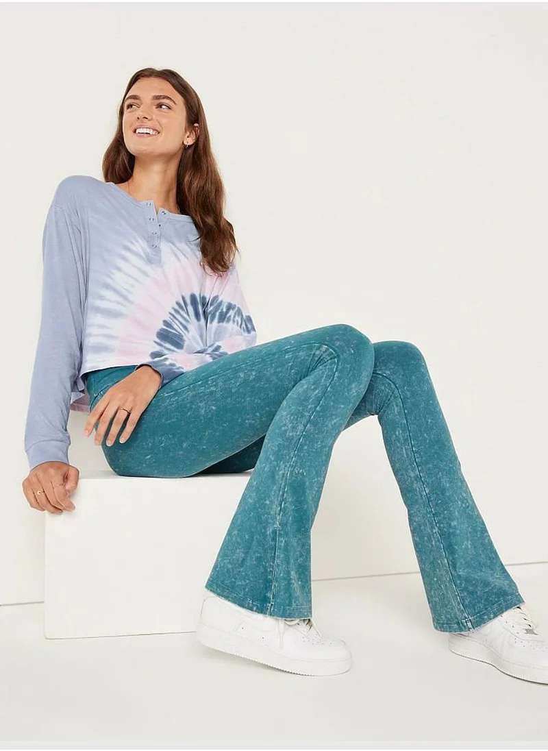 PINK Performance Cotton Fold Over Yoga Pants