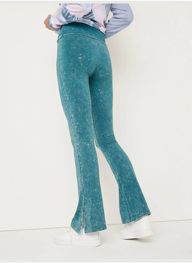 PINK Performance Cotton Fold Over Yoga Pants