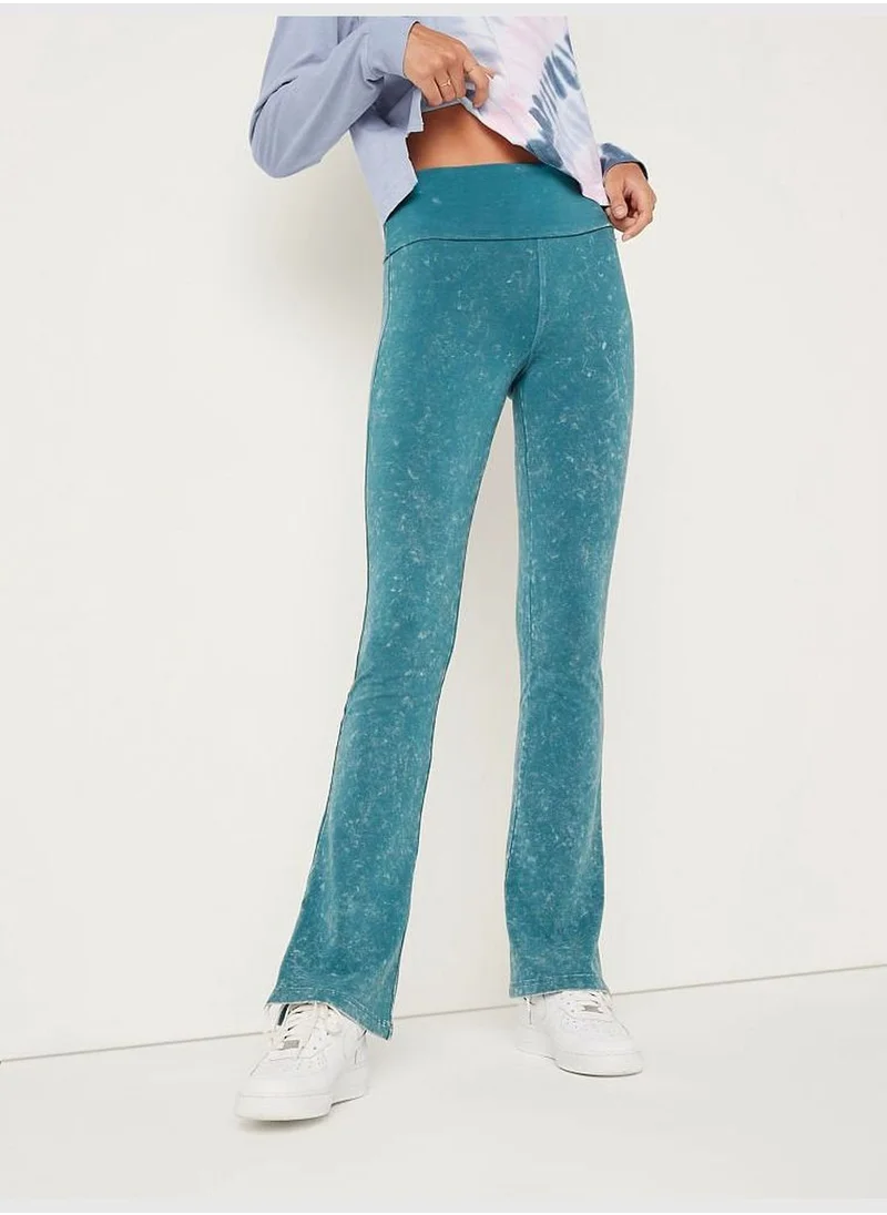 PINK Performance Cotton Fold Over Yoga Pants