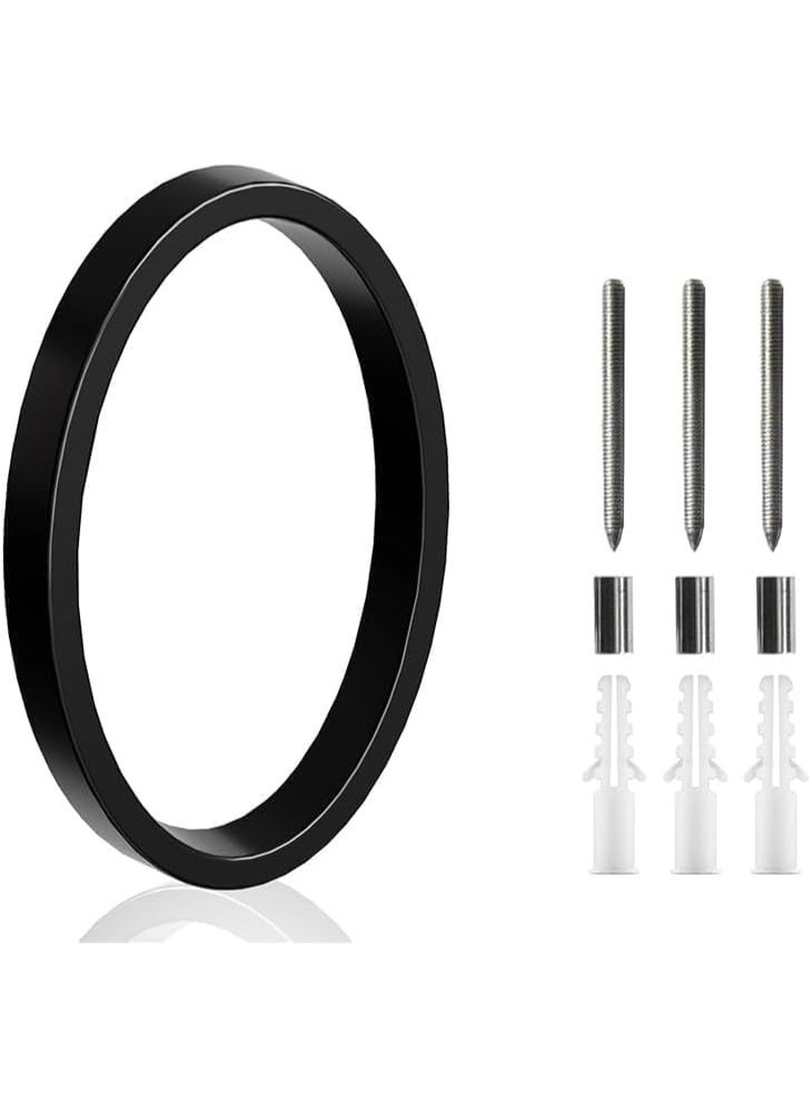 VITION Floating House Number 5 Inch, Metal Anti-Rust Outdoor Home Address Plate with Nail Kits for Door Garden Mailbox Decor Signage (Number 0, Black) - Image 1