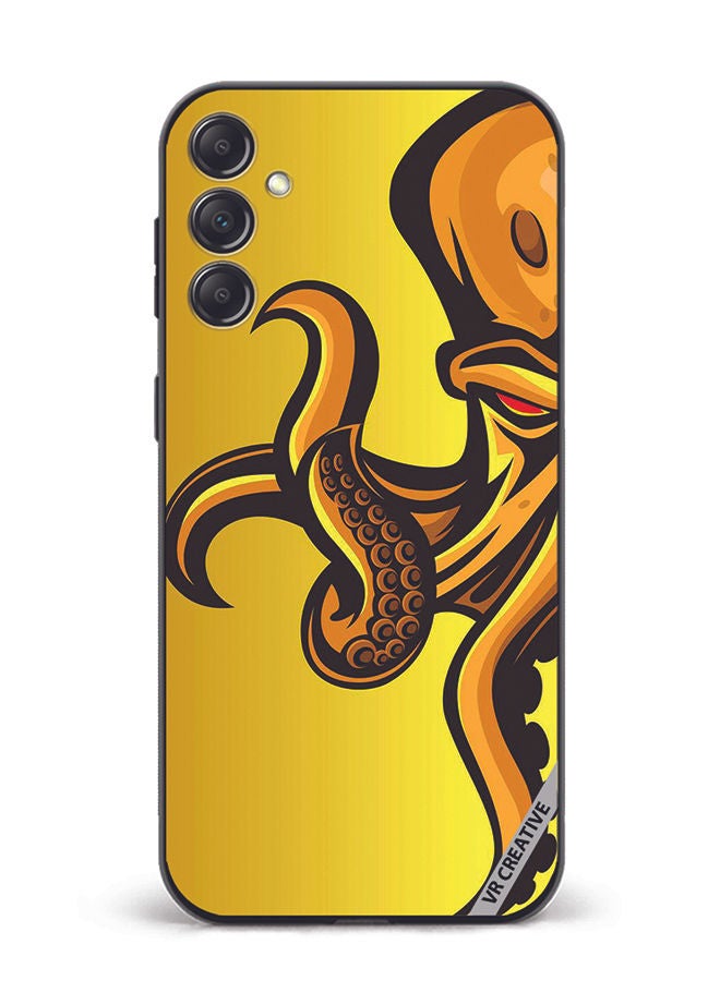 VR CREATIVE غطاء حماية لهاتف سامسونج جالاكسي A14 5G/ A14 بتصميم أخطبوط متعدد الألوان - Image 1