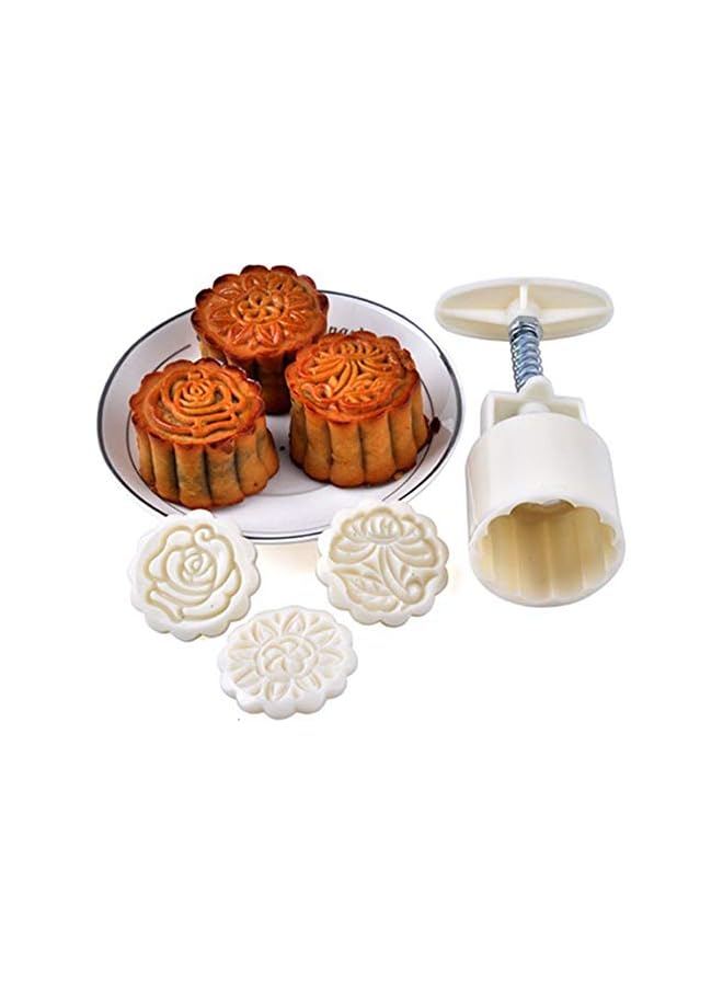 S-TOP Hand-Pressure Moon Cake Mould (12 Pieces, Set of 4) - Image 2