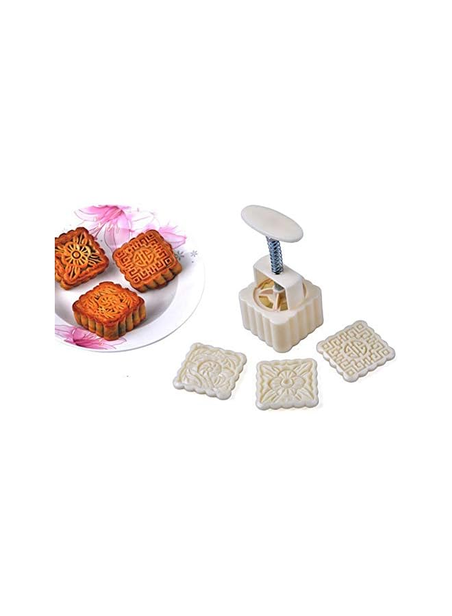 S-TOP Hand-Pressure Moon Cake Mould (12 Pieces, Set of 4) - Image 5