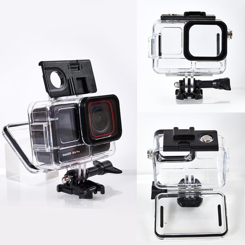 PCTC 197FT Waterproof Case for Insta360 Ace Pro with 3-Pack Dive Filters Accessories for Insta 360 Ace Pro Waterproof Case,Protective Underwater Dive Housing Shell with Bracket Accessories - Colour - Image 3