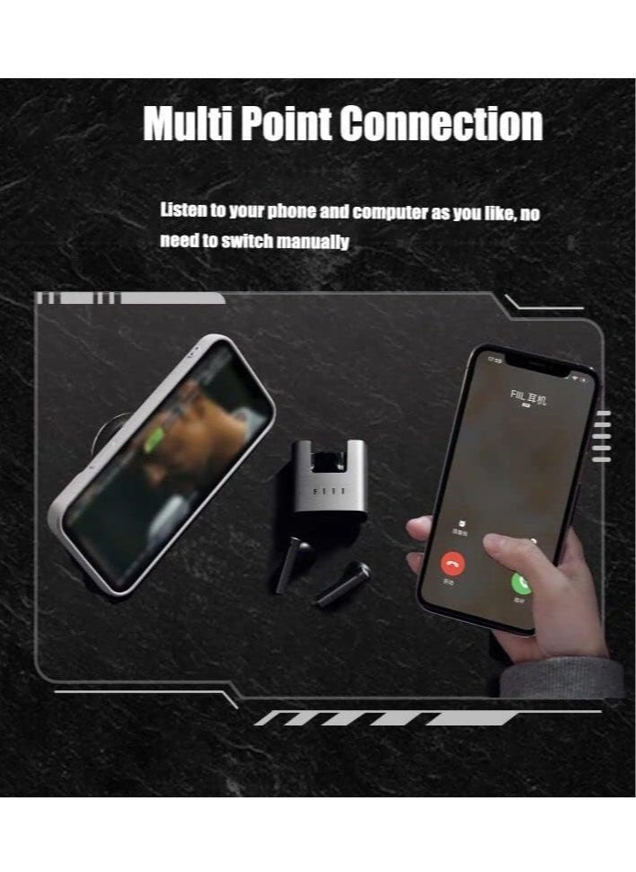 FIIL CC Nano TWS Bluetooth 5.2 Dual Earphones AI Noise Canceling True Wireless Earphone Fast Charging ENC Headset