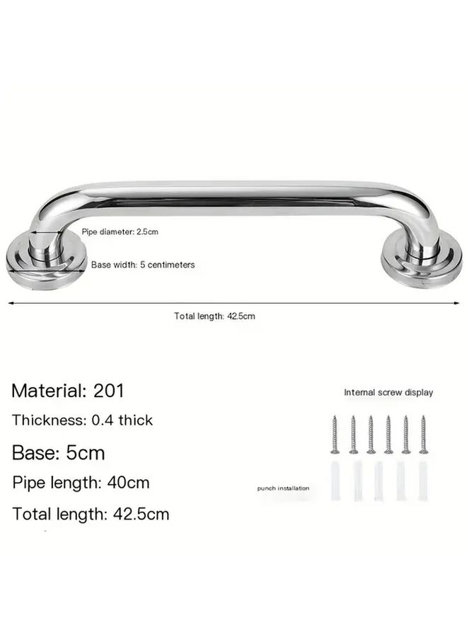 Stainless Steel Armrest Handle 16 Inch Non Slip Safety Guardrail for Elderly - Image 5