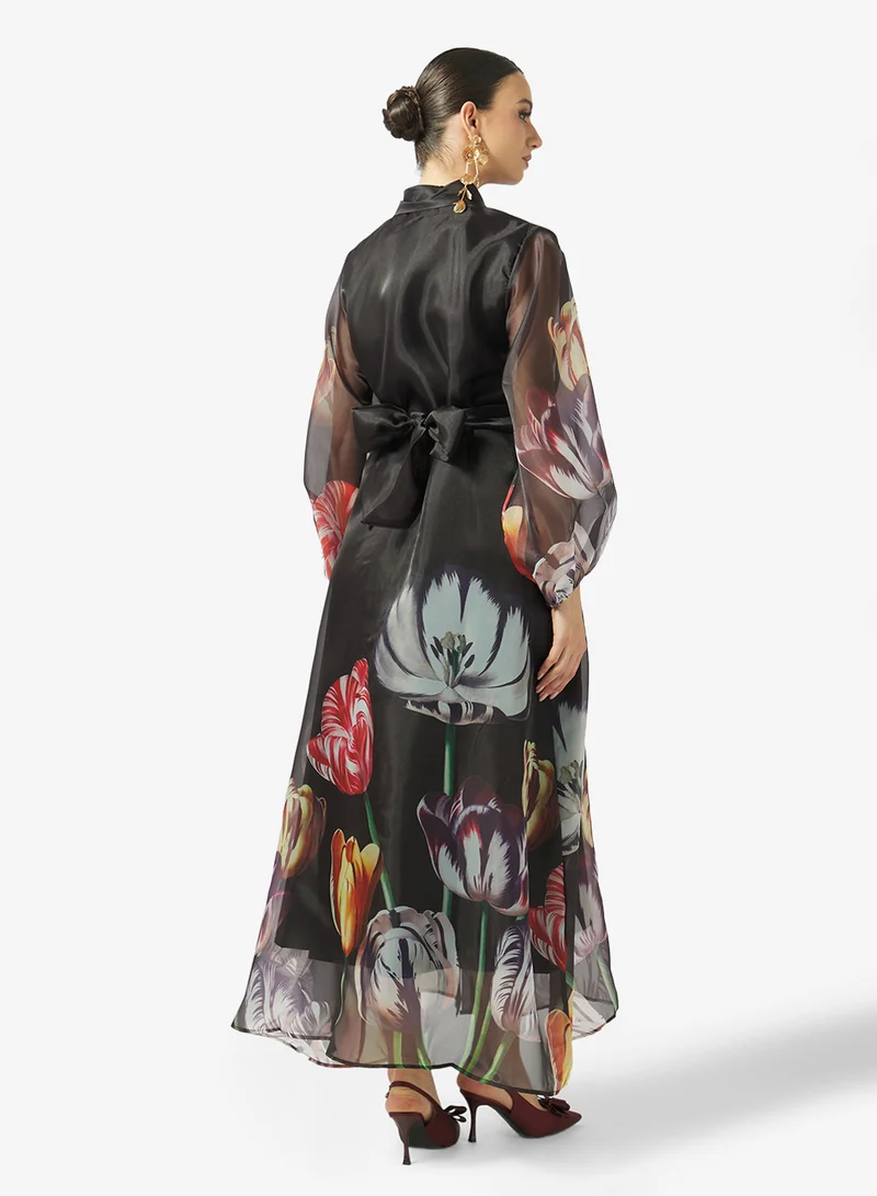 خزانة Floral Print Dress