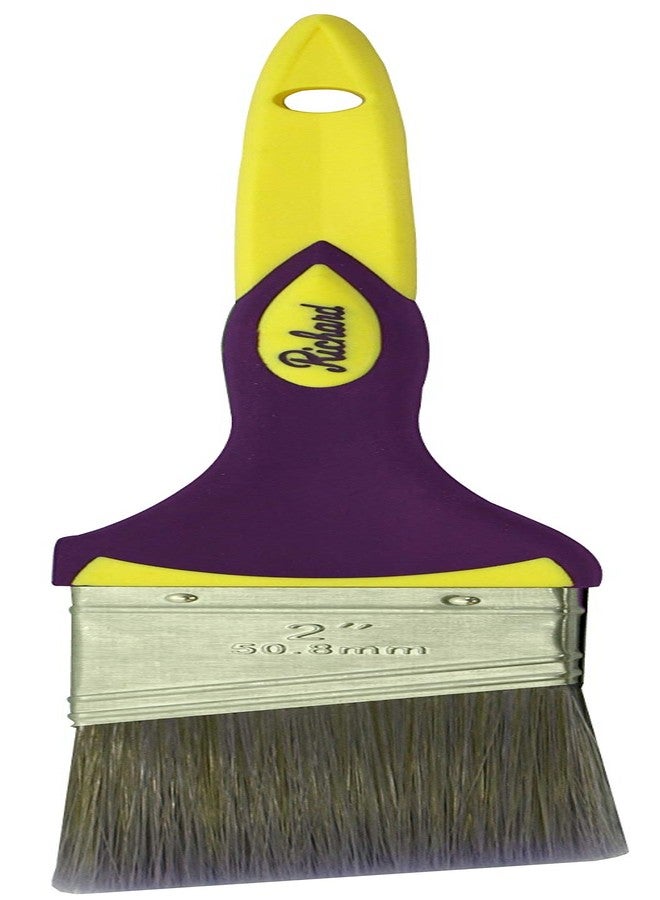 Richard 80622 Connoisseur Ultra Series Angular Paint Brush, Polyester SRT Filaments, Wood Handle, 2" - Image 2