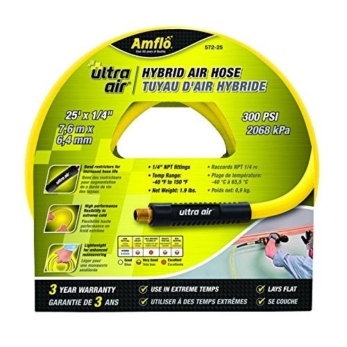 Plews أمفلو 572-25 1/4" × 25' خرطوم هواء هجين فائق الأداء - Image 2