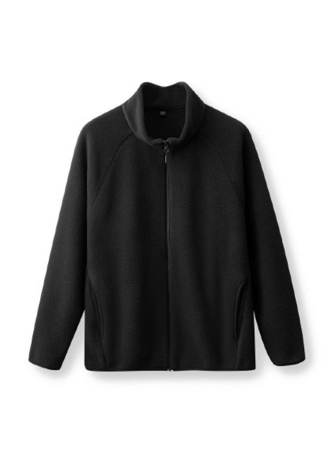 Flying in the snow Multi-color Versatile Casual Short Fleece Jacket 2025 Autumn/winter Urban Minimalist - Image 1