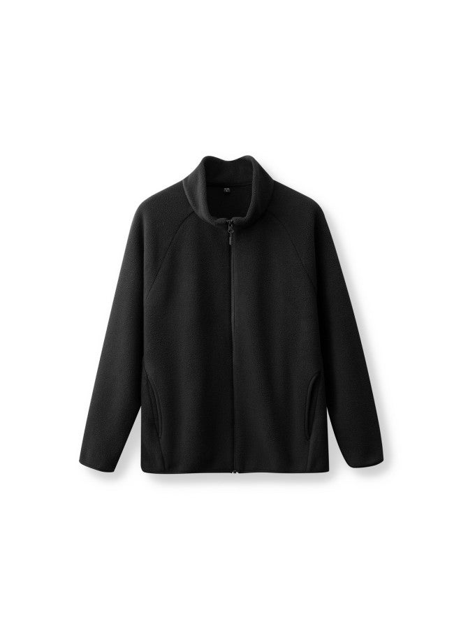 Flying in the snow Multi-color Versatile Casual Short Fleece Jacket 2025 Autumn/winter Urban Minimalist - Image 2