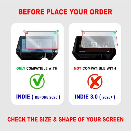 ERODIAN Meter Display Screen Protector, Meter Guard for River Indie Bikes | Scratch Resistant | Water Resistant | HD Clear Vision (1-Free Random 6 inch Keychain) - Image 2