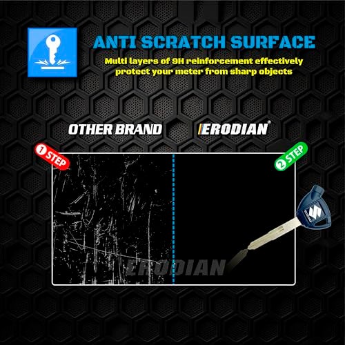 ERODIAN Meter Display Screen Protector, Meter Guard for River Indie Bikes | Scratch Resistant | Water Resistant | HD Clear Vision (1-Free Random 6 inch Keychain) - Image 4
