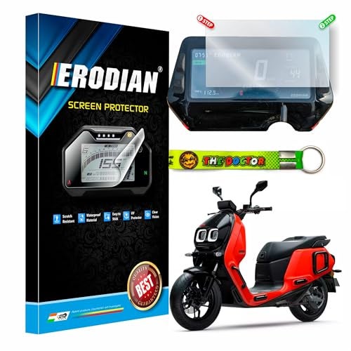 ERODIAN Meter Display Screen Protector, Meter Guard for River Indie Bikes | Scratch Resistant | Water Resistant | HD Clear Vision (1-Free Random 6 inch Keychain) - Image 1