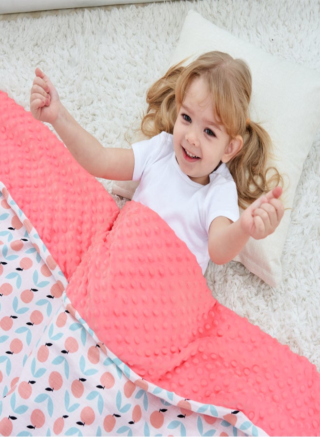 Insular Baby Dotted Blanket 43.3 * 62.2 Inches Soft Cotton & Plush Skin-friendly Breathable Unisex Infant Receiving Blankets for Bed Stroller Crib Travel - Image 5