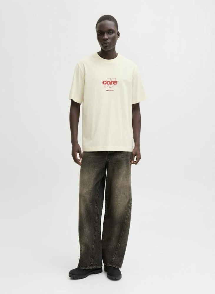 JACK & JONES  Graphic Crew Neck T-Shirt for Men | Best Price UAE